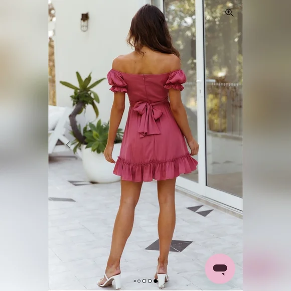 Hello Molly Women's Camara Shy Rose Mini Dress Size 4 - Picture 3 of 16